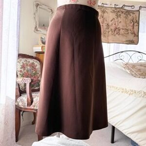 70s brown skirt a line‎ vintage retro preppy